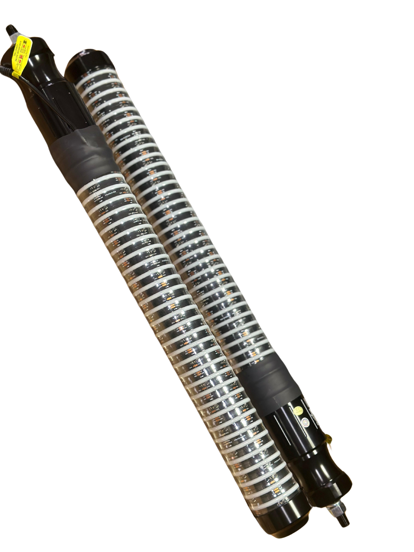 Antena LED secuencial Espiral Bazula RGB 60 cm
