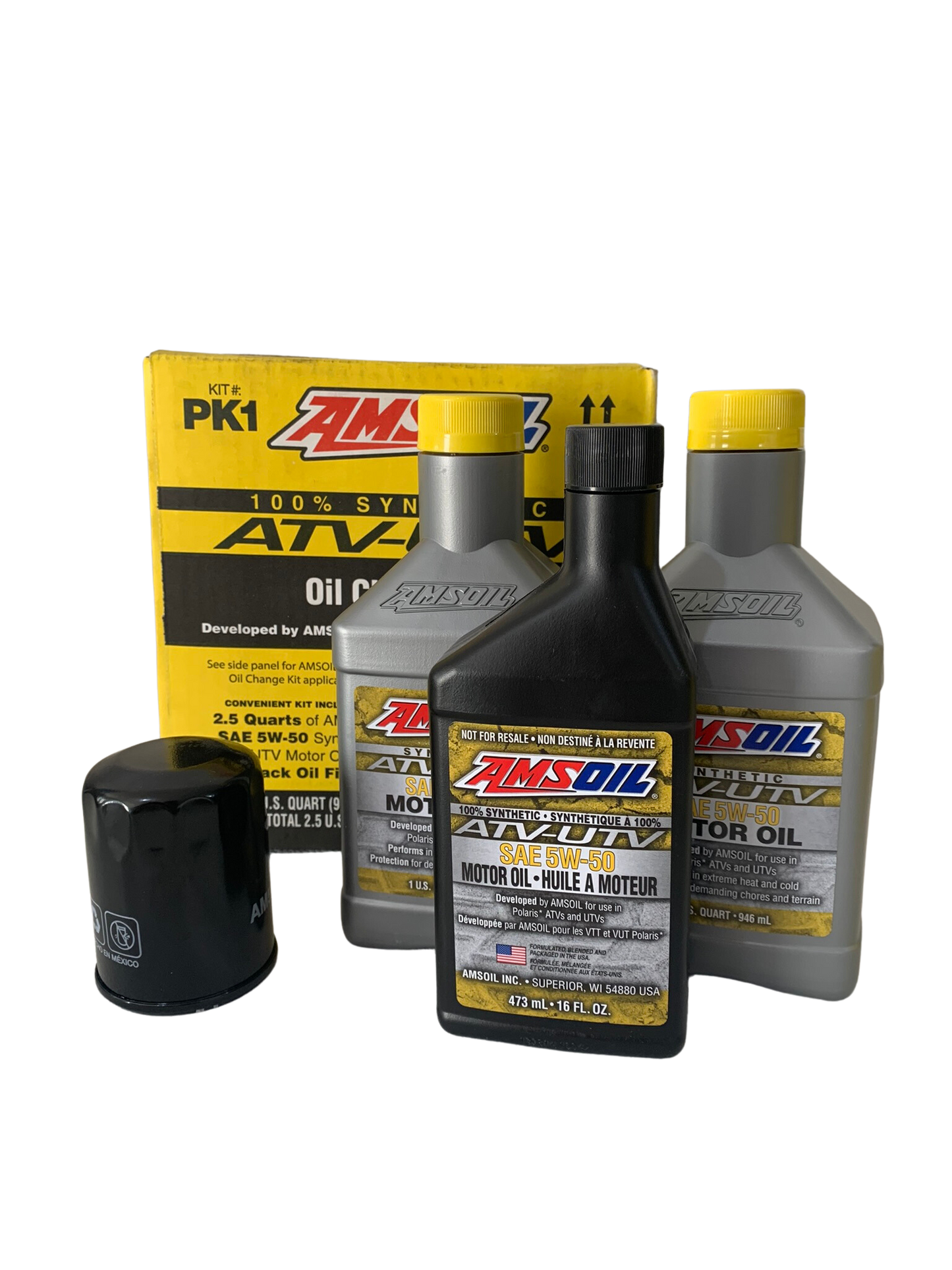 Kit Servicio Aceite Atv/Utv 5w-50 Atv Amsoil Polaris