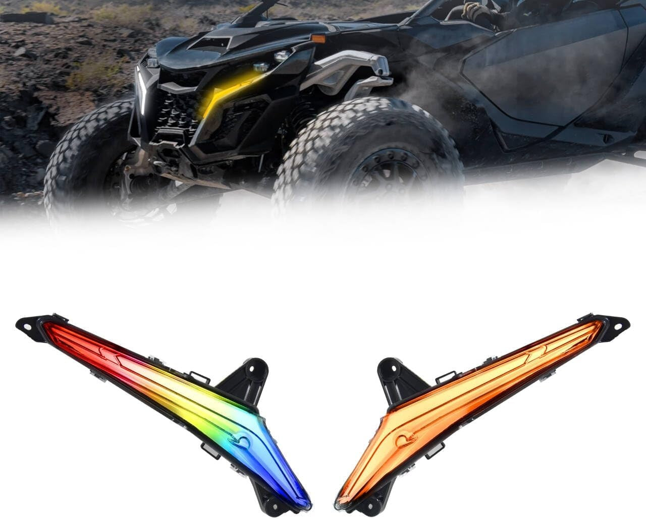 Luces LED Colmillos Lake Whips RGBW para UTV para Can-Am / Polaris