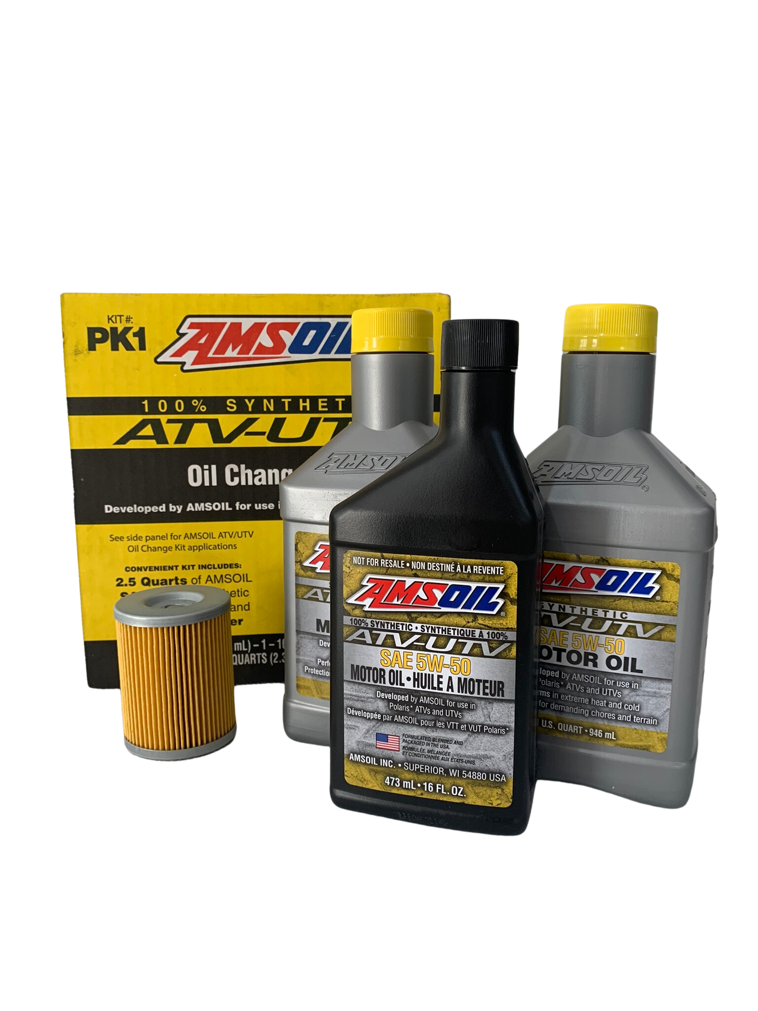 Kit Servicio Aceite Atv/Utv 5w50 Atv Amsoil CanAm RTD Refaccionaria
