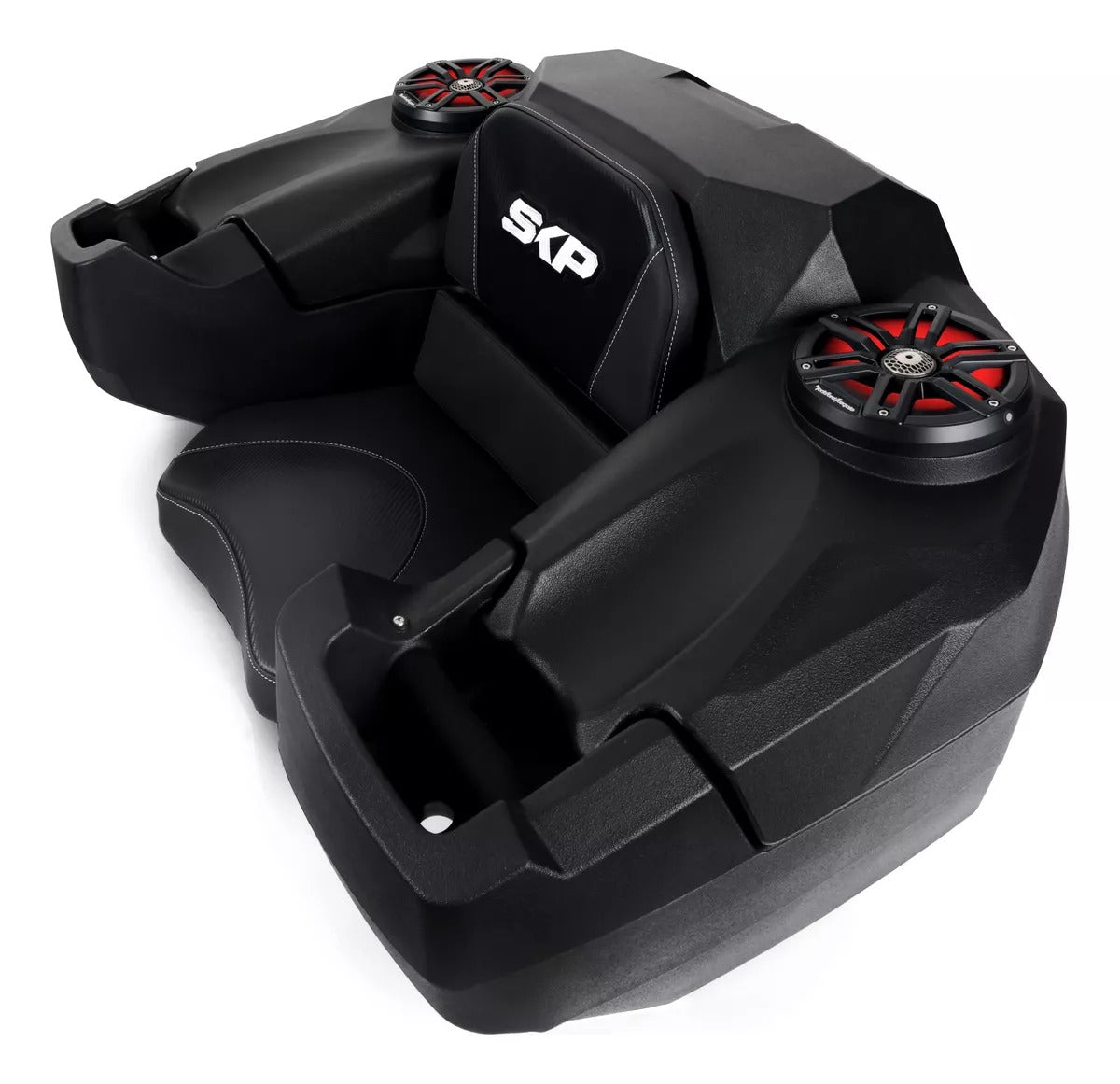 Caja Maletero con asiento de cuatrimoto con espacio para bocinas Can-Am Polaris