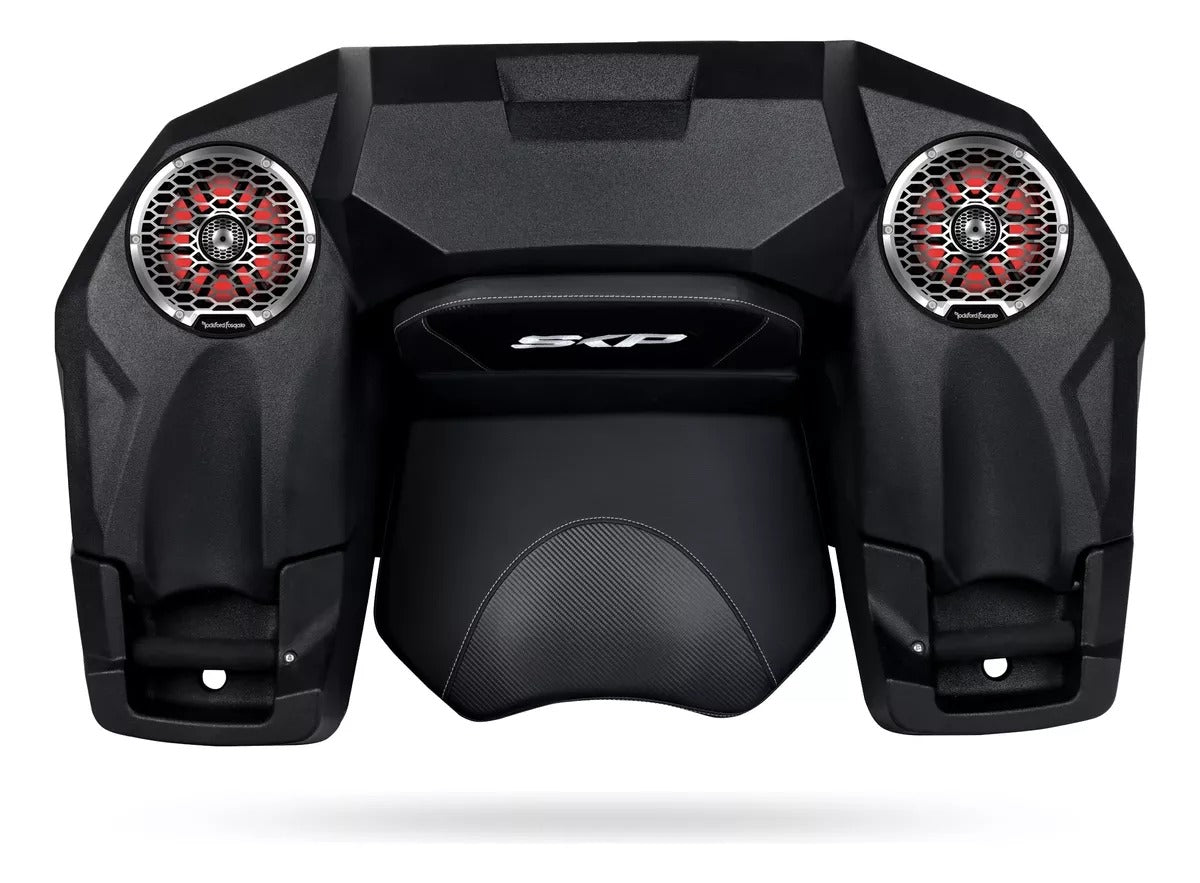 Caja Maletero con asiento de cuatrimoto con espacio para bocinas Can-Am Polaris