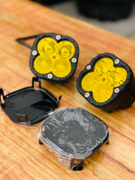 Par de Faros 3.5 Pulgadas Con tapa