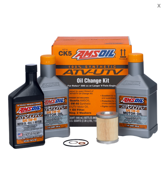 Kit Servicio Aceite Atv/Utv 5w-40 Atv Amsoil Can-Am  Bicilindrico