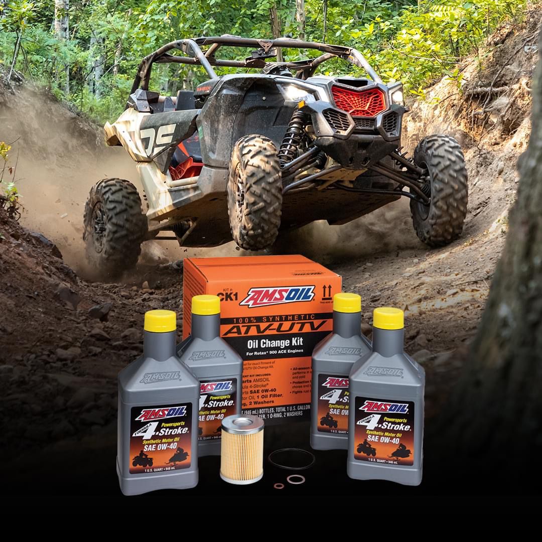 Kit Servicio Aceite Utv 0w-40 Atv Amsoil x3