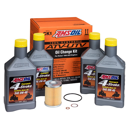 Kit Servicio Aceite Utv 0w-40 Atv Amsoil x3