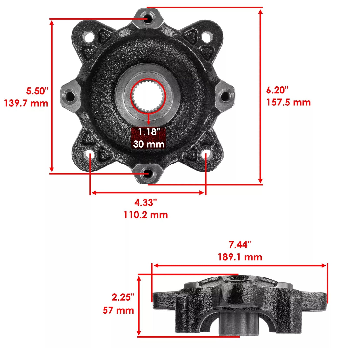 Masa delantera Polaris Rzr Ranger Ace 800 900